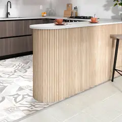 MADECENTRO - Panel Decorativo Dekowall Davinci Flexible Color Roble Natural 4.13m2