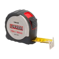 URREA - Flexómetro Metro Acero Inoxidable 10 m Cinta 30 mm
