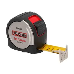 URREA - Flexómetro Metro Acero Inoxidable 5 m Cinta 30 mm