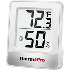 THERMOPRO - Termómetro y Higrómetro Digital con Calibrador de Humedad
