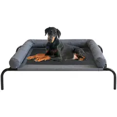 undefined - Cama Elevada para Mascotas con Malla Transpirable