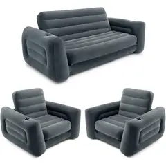 INTEX - Juego de Muebles Inflables con Sofá Extraíble para Dormir