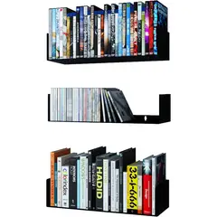 undefined - Juego de 3 Estantes Flotantes de Metal para Almacenamiento de Pared