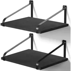 undefined - Set x2 Estantes Flotantes de Madera