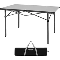 KINGCAMP - Mesa de Camping Plegable Portátil de Aluminio