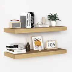 undefined - Set x2 Estantes Flotantes de Madera