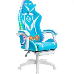 undefined - Silla Gamer con Masaje y Luces Ergonómica