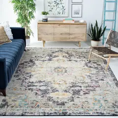 SAFAVIEH - Alfombra de Felpa Color Negro de 243x304 cm