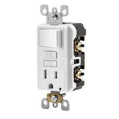 LEVITON - Toma GFCI + Switch GFSW1-W