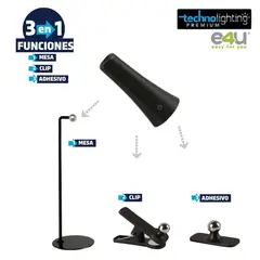 TECHNOLIGHTING - Lampara Copa Mesa Escritorio Pared Negra