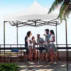 undefined - Toldo Carpa 3x3 Plegable Reforzado Impermeable Eventos Patio Blanco