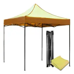 undefined - Carpa Toldo 2x2 Plegable Reforzado Impermeable Eventos Patio Amarillo