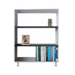 JKASSEM - Biblioteca Bifet Mostrador Recibidor Librero Wengue Blanco