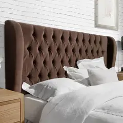 undefined - Cabecero Semidoble 120X150 Marvin de Piso Café Ecocuero