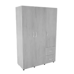 HOMEGLAMOUR - Closet Mayo 100x187x50 Gris Claro