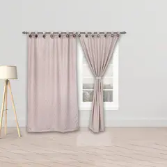 BYLMO - Cortina Blackout Cubista Rosado 270X220Cm Horizontal Botón