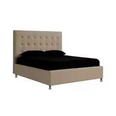 EKONOMODO COLOMBIA - Base Cama + Cabecero Queen Ilusion Taupe 160x190x150