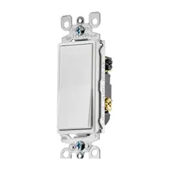 LEVITON - Interruptor Conmutable 5603-02W Sencillo Decora