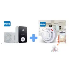 MIHO - Combo Video Portero + Sensor de Humo