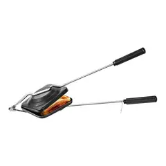 YADNESH - Tostadora de Gas Antiadherente para Sandwiches Placas No Stick para un Cocinado Perfecto