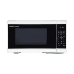 SHARP - Microondas 1000 W Blanco Con Plato Giratorio Extraíble De 31 cm