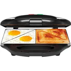 CHEFMAN - Sandwichera Compacta Antiadherente