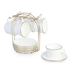 HOME ELEMENTS - Juego de Té con Rack Vitrocerámica