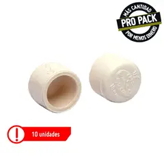 GENERICO - Tapón Soldar 1/2 Cpvc Propack 10 Und