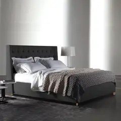 EKONOMODO COLOMBIA - Combo Cama King 200x200x140 con Colchon Pillow Marfil Gris Plomo