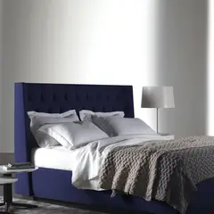 EKONOMODO COLOMBIA - Combo Cama King 200x200x140 con Colchon Pillow Marfil Azul