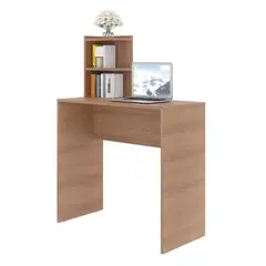 2020 HOME - Escritorio Seattle Blanco 80x113x38.5 cm con Repisas en MDP 15 mm