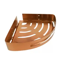 GRIFOS CENTER - Organizador Repisa Esquinero para Ducha/baño Acero Oro Rosa
