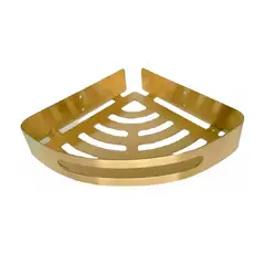 GRIFOS CENTER - Organizador Repisa Esquinero para Ducha/baño Acero Dorado