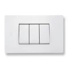 GENERICO - Interruptor Triple Conmutable Solaio Blanco