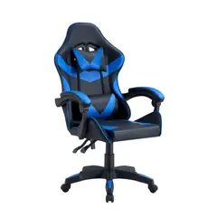 VIRTUAL MUEBLES - Silla Gamer Pro-17 Azul Inclinacion 135 Grados