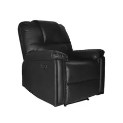 BONNO - Sofá Relax King Reclinable Negro