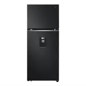 LG - Nevera No Frost Congelador Superior 374 Litros Door Cooling Negro Mate VT38KPM