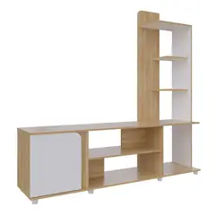 JUST HOME COLLECTION - Centro de Entretenimiento Cora 176x180x43.7 cm Duna Blanco