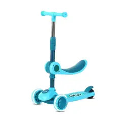 QMAX - Tri Scooter 2 En 1 Sit And Scoot Unisex Azul