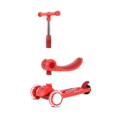 QMAX - Tri Scooter 2 En 1 Sit And Scoot Boy Rojo