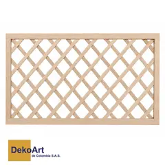 DEKOART - Reja Jardín Madera Pequena 100x60x3 cm