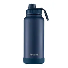 NOVUM - Termo Deportivo 32 Oz 950 ml Azul con Base Silicona