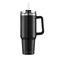 NOVUM - Termo 40 Oz 1.2 Lts Negro con Agarradera