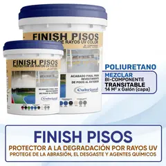 CUBRISEAL - Finish Pisos Poliuretano Gris 1.5 Galones