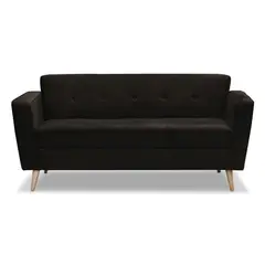 ELITE LIVING - Sofá 3 Puestos Seul 180x80x65 cm Chocolate