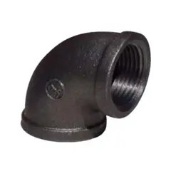 SUPERIOR - Codo Acero Negro 3/4" Set x 10