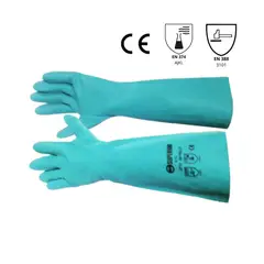 SUPERIOR - Guante Nitrilo P/quimicos 18" Xl (par)