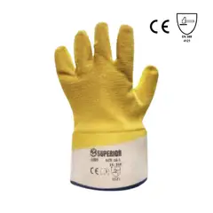 SUPERIOR - Guante Industrial C/capa Latex Amarillo 10.5" (par) Set x 2