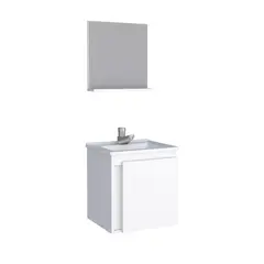 MULTIMUEBLES - Mueble Para Baño Onix Blanco Lavamanos Y Espejo