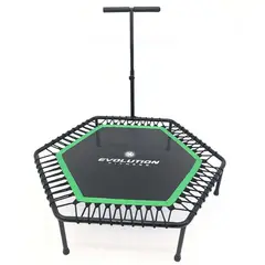 undefined - Mini Trampolín Cama Elástica Hexagonal Deportivo Evolution Fitness Con Agarre